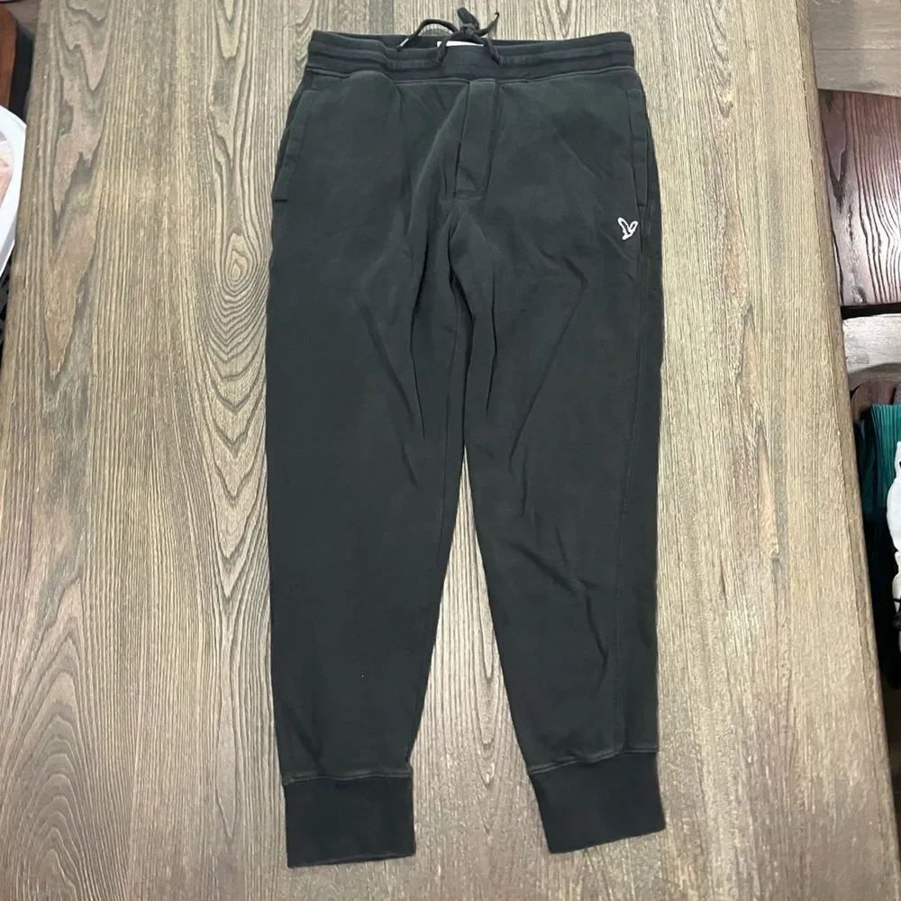 NWOT American Eagle Jogger Pants Super Soft Drawcord Elastic Waist Black Size M